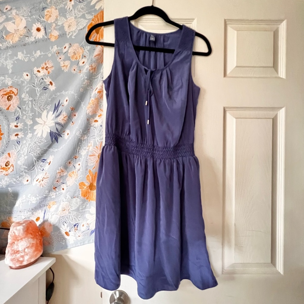 GAP Blue Silky Dress. Size small.